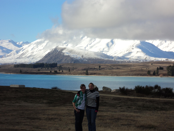 Lake Tecapo with a friend from London, England.